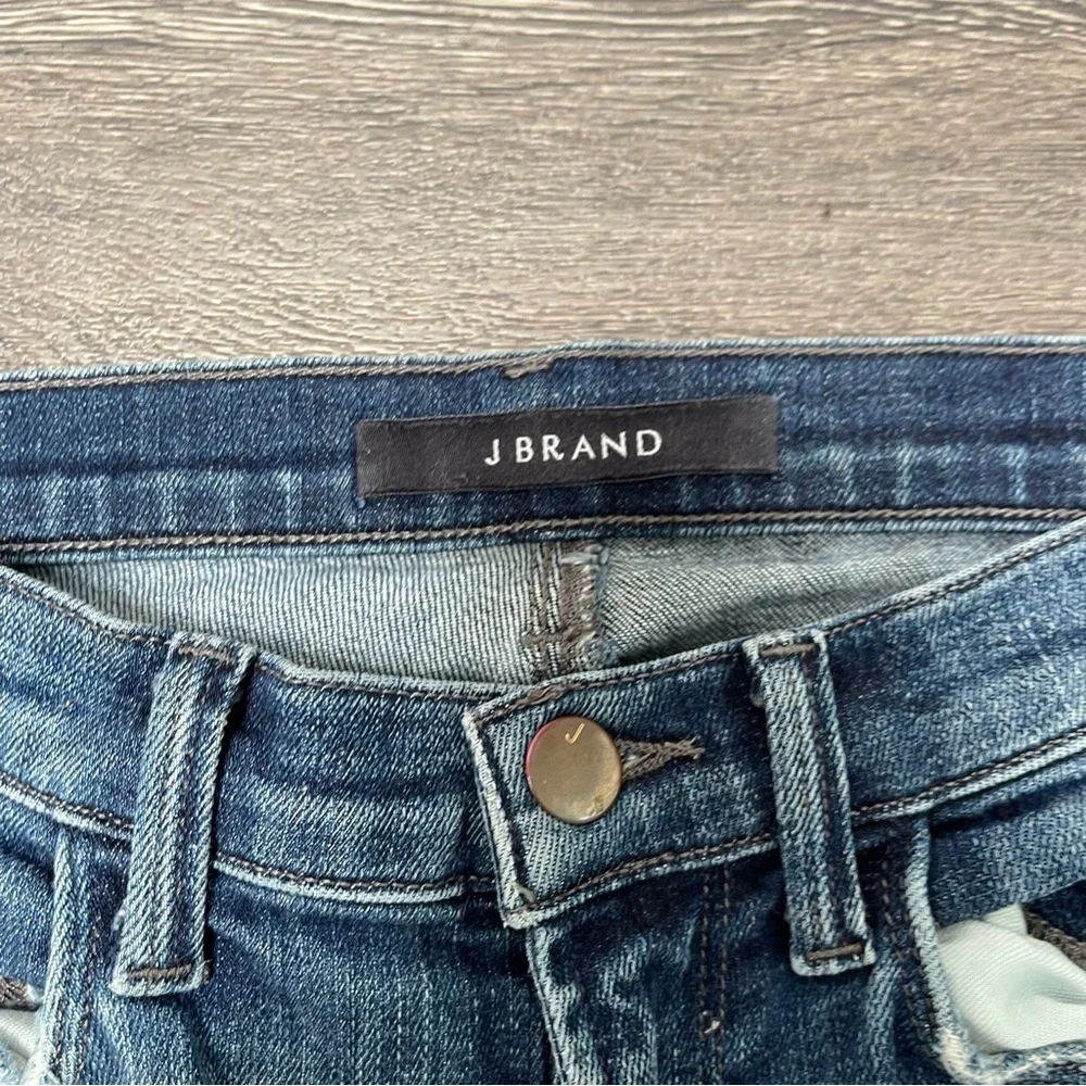 J Brand Light Blue Distressed Jeans Alana Size 24 - Picture 7 of 10
